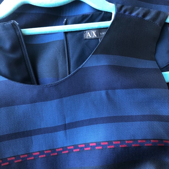 💙HOST PICK💙NWOT shiny holiday dress with stripes - Picture 4 of 5